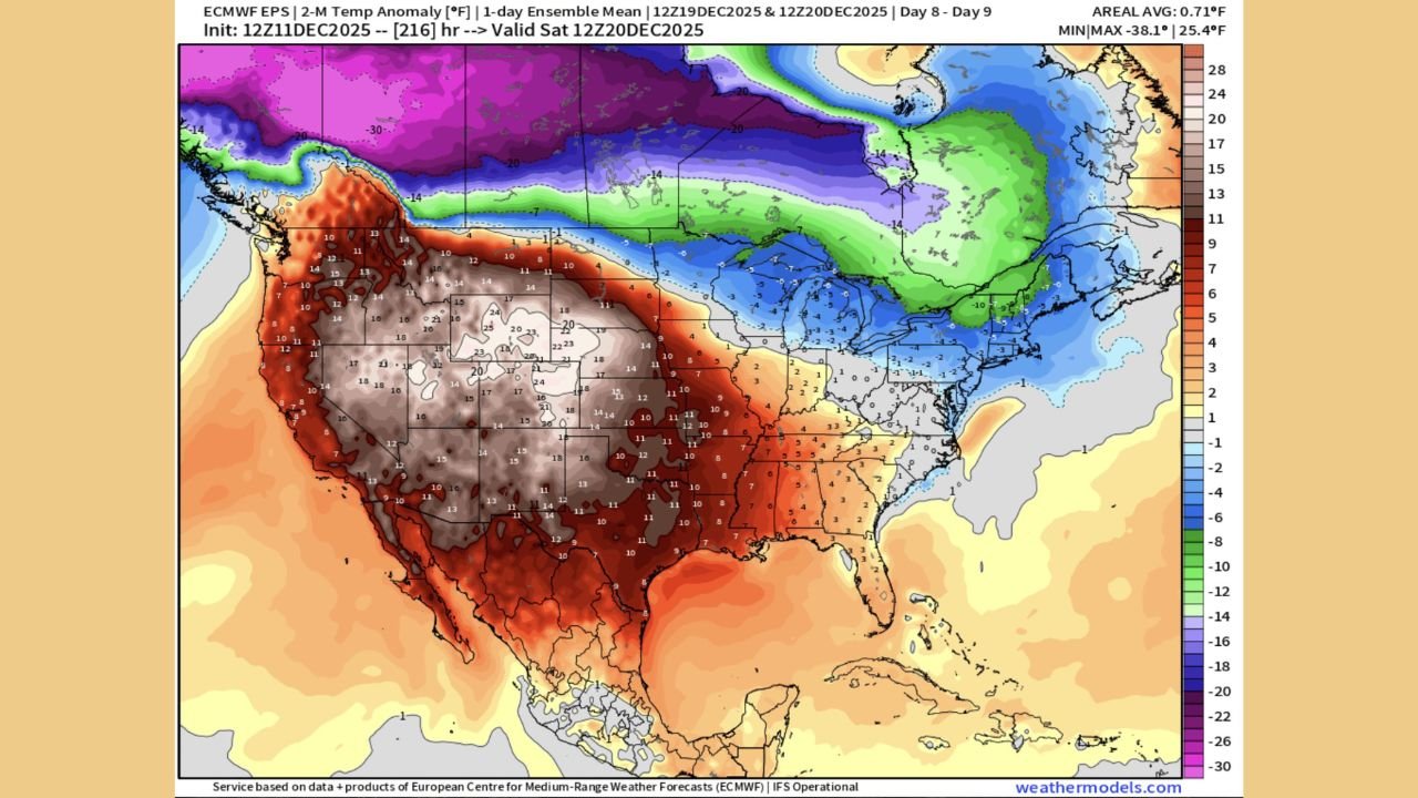 Arkansas Christmas Warm-Up Forecast Scaled Back as Long-Range Models Retreat From Earlier Extreme Warmth Projections