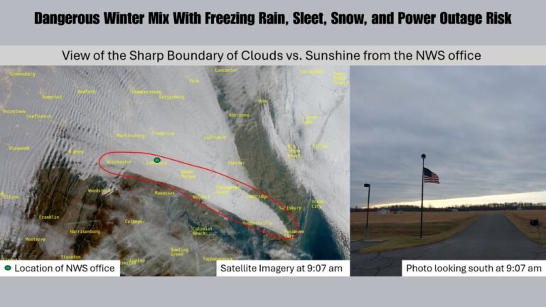 Great Lakes, Northern Mid-Atlantic, and Southern New England to See Dangerous Winter Mix With Freezing Rain, Sleet, Snow, and Power Outage Risk