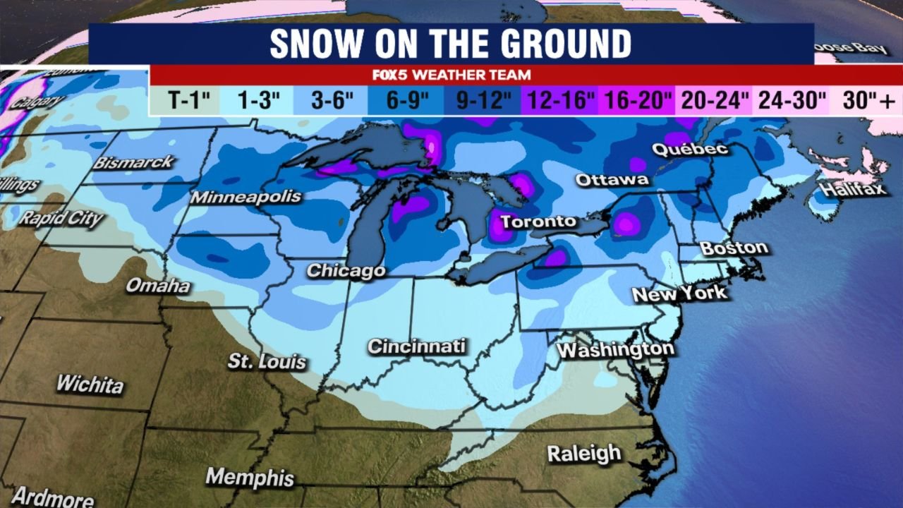 Great Lakes States See Widespread Early-Season Snow Cover as December Winter Pattern Takes Hold