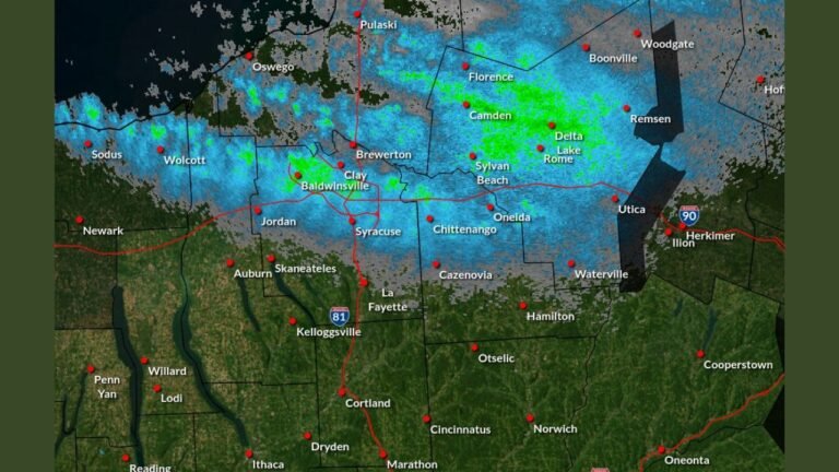 Intense Lake-Effect Snow Band Slams Syracuse and Central New York With 1–3 Inch Per Hour Snowfall Rates