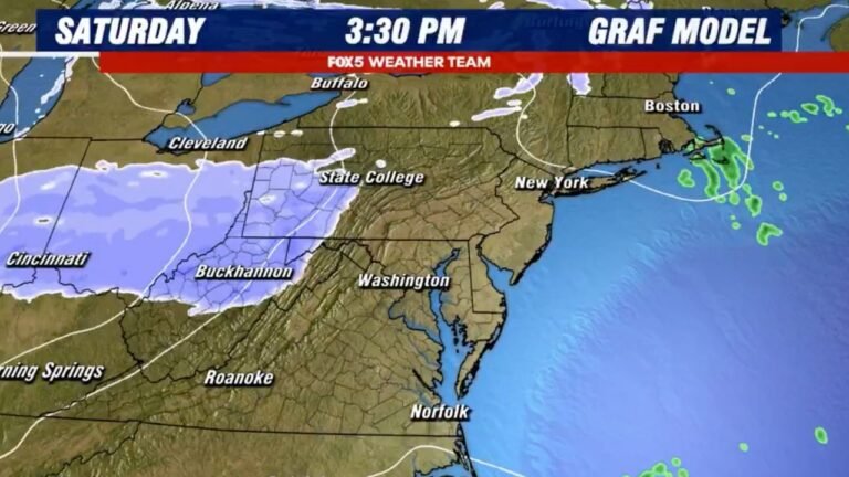 Maryland, Virginia, and D.C. Bracing for Narrow Weekend Snow Band That Could Drop 1–3 Inches Along the I-95 Corridor