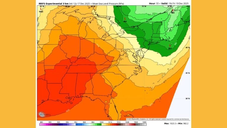 Maryland, Virginia, and Pennsylvania Face Strong Wind Gusts Up to 50 MPH as Secondary Cold Front Sweeps Through Friday