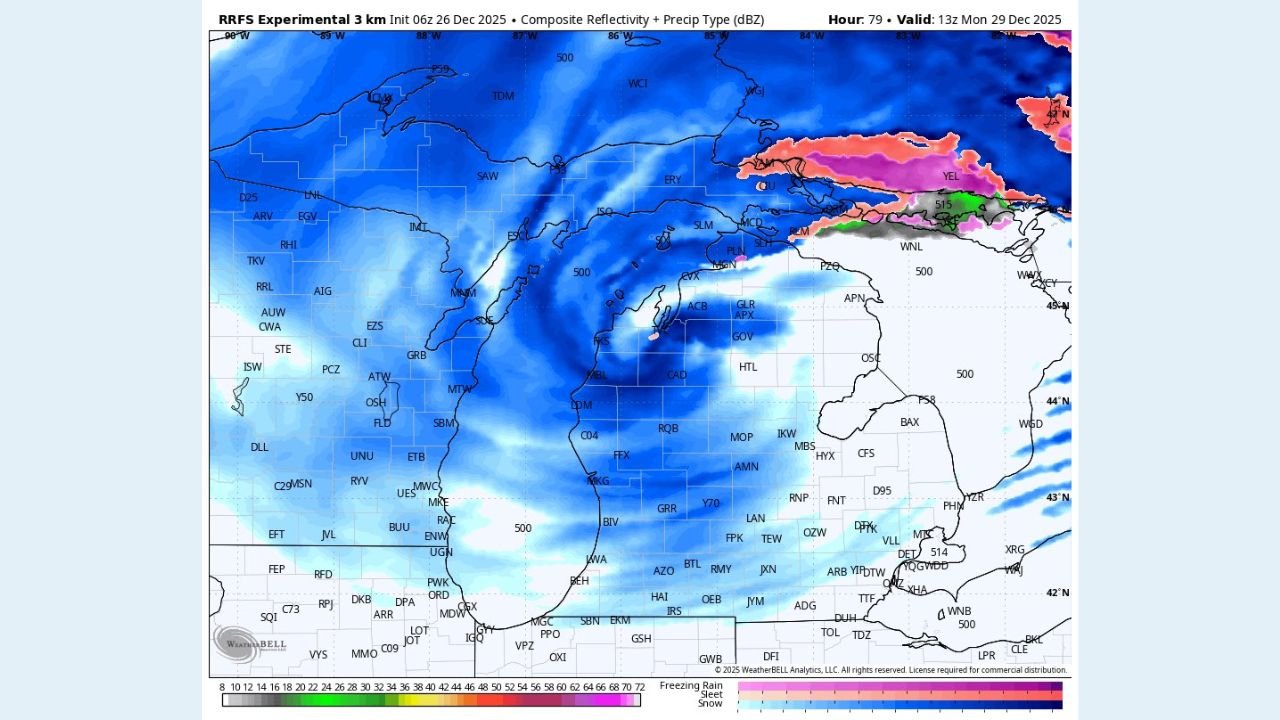 Michigan Faces Potential Bomb Cyclone as Blizzard Conditions, Heavy Snow, and 50+ MPH Winds Threaten Travel Sunday–Monday