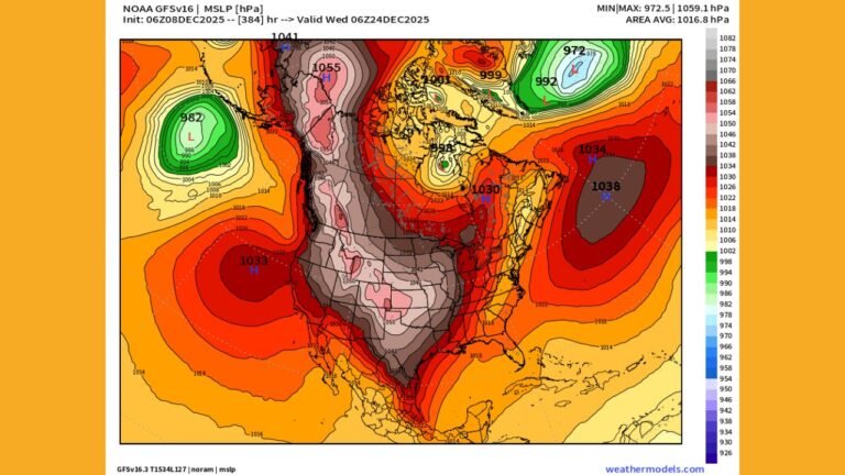 Oklahoma Faces Potentially Historic Cold as New NOAA Forecast Shows Unprecedented Pressure Patterns Developing Before Christmas