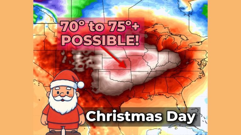 Unseasonable Christmas Warmth Forecast for Texas, Oklahoma, Kansas, Arkansas, Iowa, Missouri, Louisiana, Illinois, and Tennessee as Temperatures Run 30–35 Degrees Above Normal