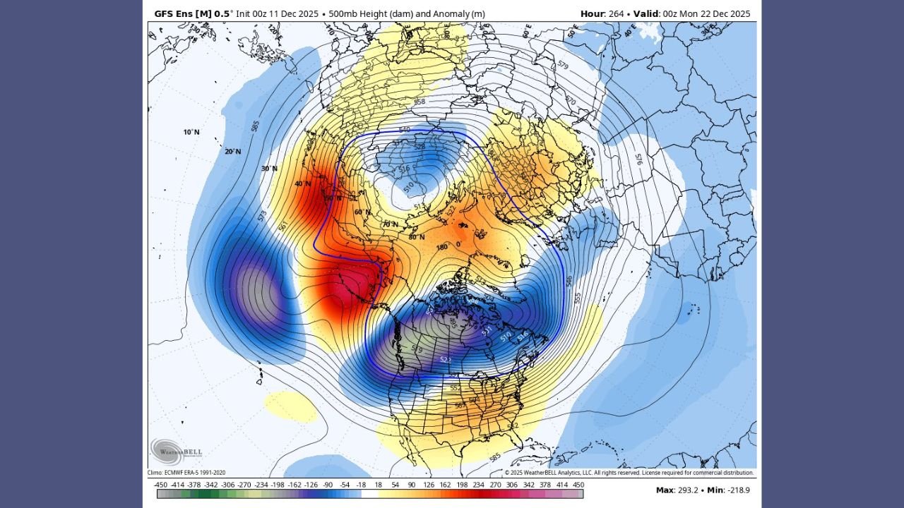 Upper-Air Pattern Shift May Bring Winter Trough Toward the Plains as Christmas Week Forecast Trends Evolve Across the United States