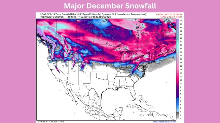 Upper Midwest and Great Lakes Brace for Major December Snowfall: Minnesota, Wisconsin, Michigan, and New York All in Line for Significant Accumulations, ECMWF Shows