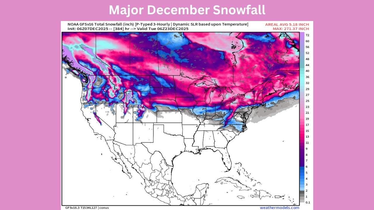 Upper Midwest and Great Lakes Brace for Major December Snowfall: Minnesota, Wisconsin, Michigan, and New York All in Line for Significant Accumulations, ECMWF Shows