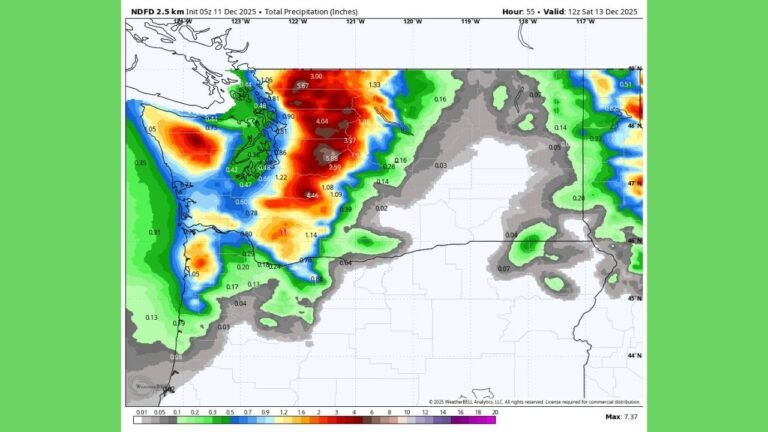 Washington State Braces for Life-Threatening Flooding as 100,000+ Residents Could Face Evacuation Orders With Up to 5 Inches of New Rainfall Expected
