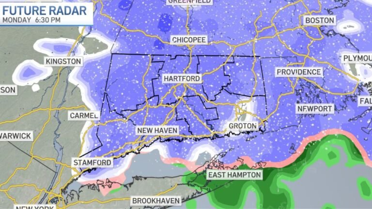Connecticut Faces Light Snow and Slick Travel Risk From Sunday Morning Into Monday Evening