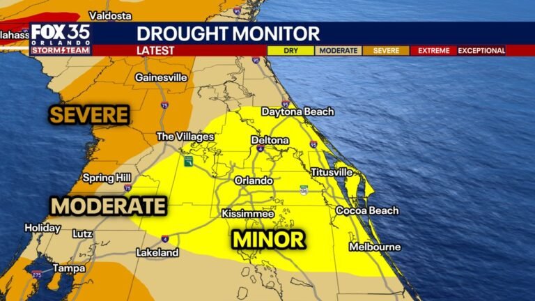 Florida Enters January With Statewide Drought as Central and North Florida Face Growing Severe Conditions