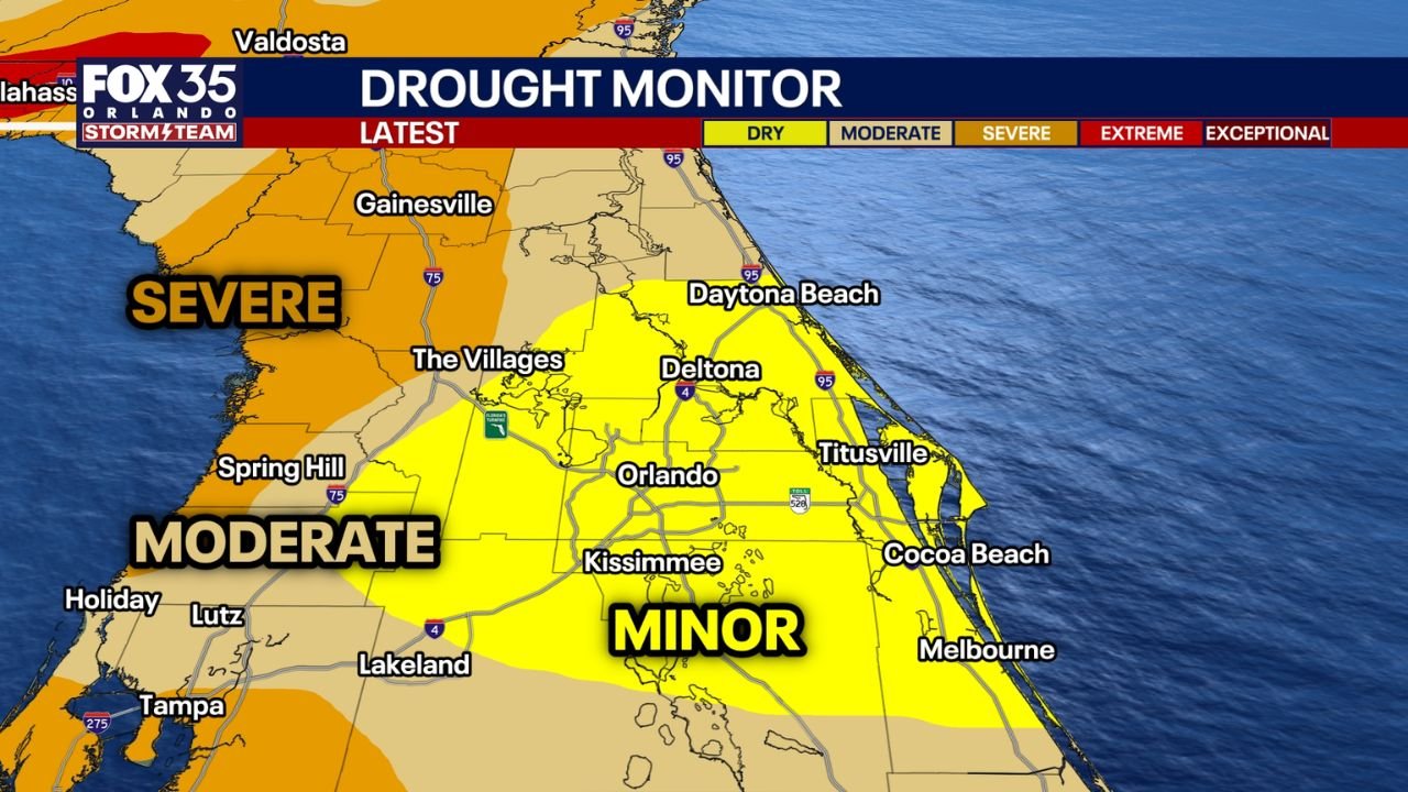 Florida Enters January With Statewide Drought as Central and North Florida Face Growing Severe Conditions