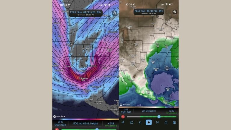 GFS Model Signals Possible Severe Weather Setup Across Texas, Oklahoma, and the Central Plains Next Weekend