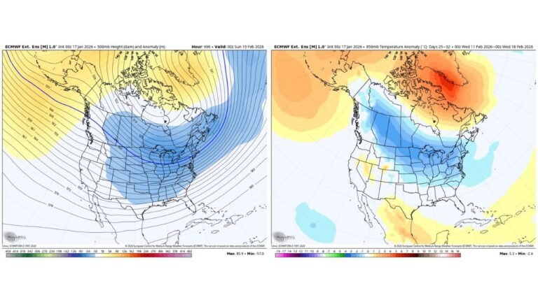 Georgia, Alabama, South Carolina, North Carolina, Virginia, Maryland and Pennsylvania Face Arctic Cold, Dangerous Wind Chills and Targeted Snow Through Late January