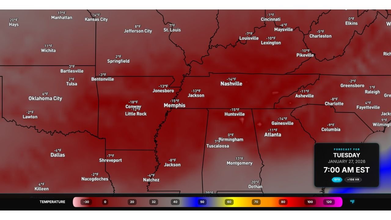 Georgia, Tennessee, North Carolina and South Carolina Bracing for Major Winter Storm as Snow, Ice and Dangerous Cold Spread East This Weekend