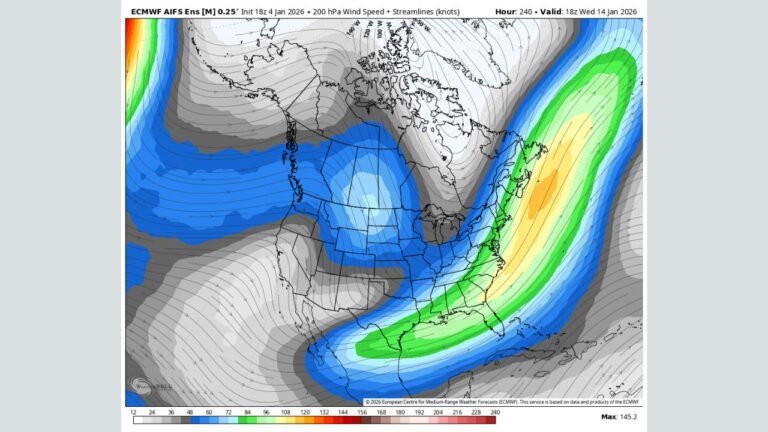 Illinois, Indiana, Ohio, Pennsylvania, New York, and New England Could See a Winter Storm Signal Between January 14–16 as Southern Jet Strengthens