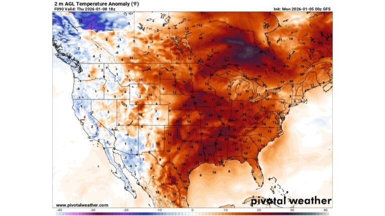 Indiana, Ohio, Illinois, Kentucky, and Much of the U.S. Brace for Rare January Warm Surge as Winter “Heatwave” Pushes Temperatures 20–30 Degrees Above Normal