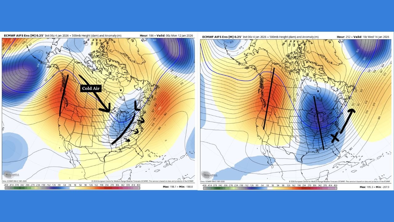 Mid-January Pattern Shift Signals Colder Weather Across Illinois, Indiana, Ohio, Michigan, Pennsylvania, New York, and the Eastern U.S.