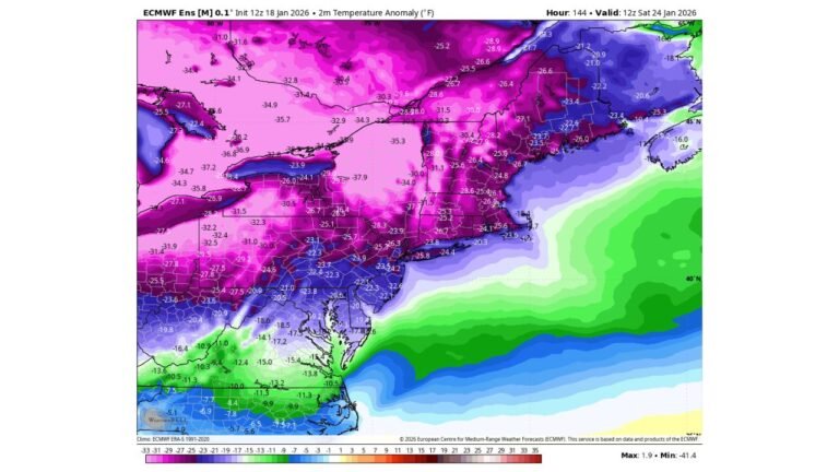 New York, New Jersey and the Northeast Could Enter a Memorable Late-January Cold and Winter Weather Stretch
