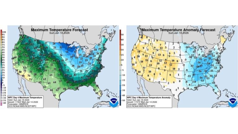North Carolina Faces Prolonged Cold Stretch as Arctic Air Drops Temperatures 5–15 Degrees Below Normal Through Midweek
