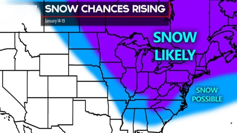 Ohio Valley, Midwest, and Northeast Brace for Active Snow Week as Multiple Alberta Clippers and Two Arctic Blasts Move In