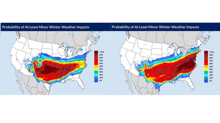 Oklahoma, Arkansas, Tennessee, North Carolina, and Virginia Face Potential Once-in-a-Generation Winter Storm With Snow, Ice, and Dangerous Cold