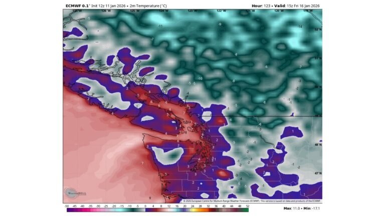 Pacific Northwest Ridge Triggers Extended Fog, Temperature Inversion, and Low Visibility Across Washington and Oregon