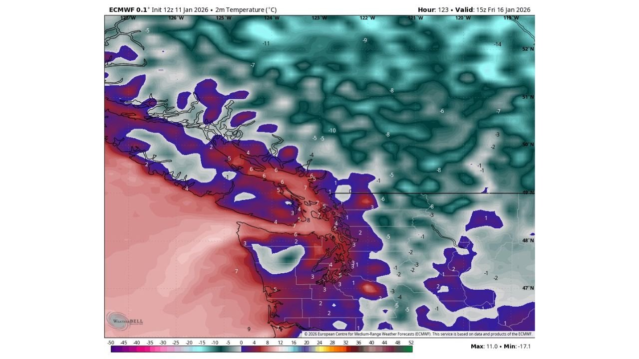Pacific Northwest Ridge Triggers Extended Fog, Temperature Inversion, and Low Visibility Across Washington and Oregon