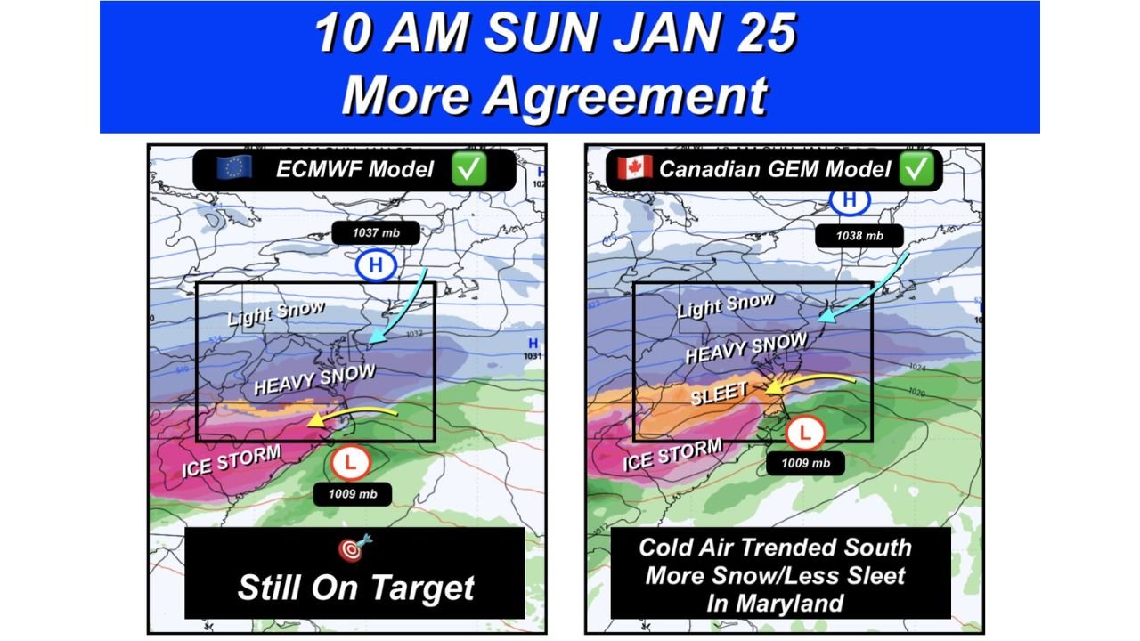 Tennessee, Kentucky, Virginia, North Carolina, Georgia and Maryland Face Potential High-Impact Winter Storm With Heavy Snow, Ice, and Near-Record Cold