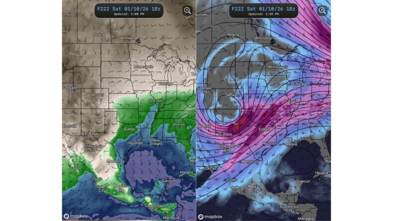 Texas, Oklahoma, Arkansas, Louisiana, and Mississippi Could Face First Severe Weather Threat of 2026 as Strong Southern Trough Develops