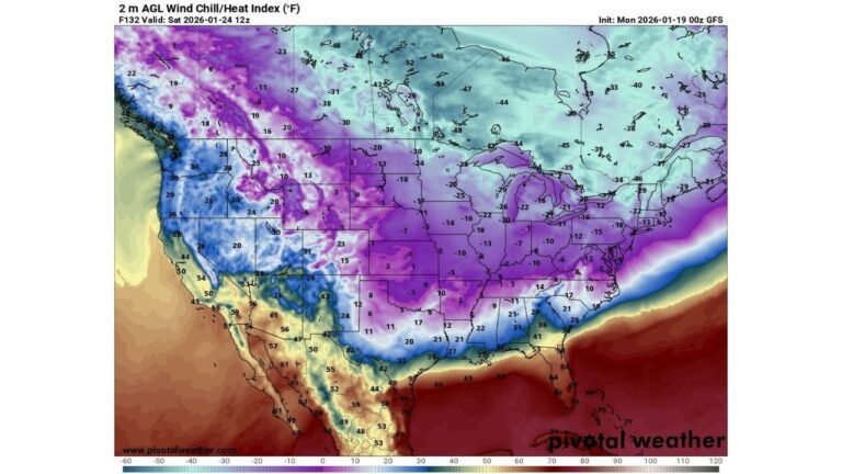Texas, Oklahoma, Arkansas, Missouri, Illinois and the Midwest Brace for Dangerous Arctic Cold as Wind Chills Plunge Below Zero for Over 100 Million People
