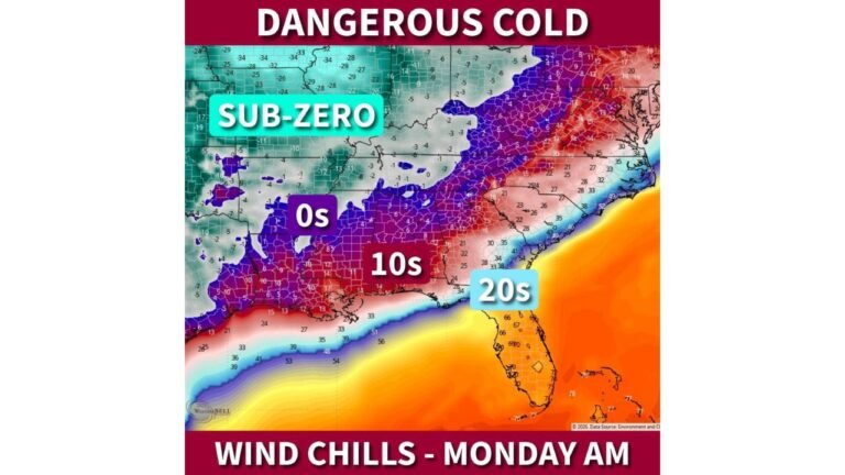 Texas, Oklahoma, Arkansas, Tennessee, Kentucky, and Virginia Face Major Winter Storm From Friday Through Monday With Heavy Snow, Destructive Ice, and Dangerous Post-Storm Cold