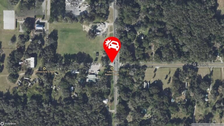 US-301 and SE 147th Street, Summerfield, Florida Crash Blocks Turn Lane After Late-Night Vehicle Collision