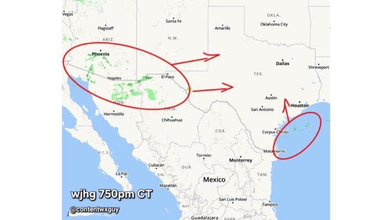 West Texas, South Texas, and the Texas Gulf Coast Set for Rapid Weather Changes Overnight as Moisture Streams In From the Southwest and Gulf