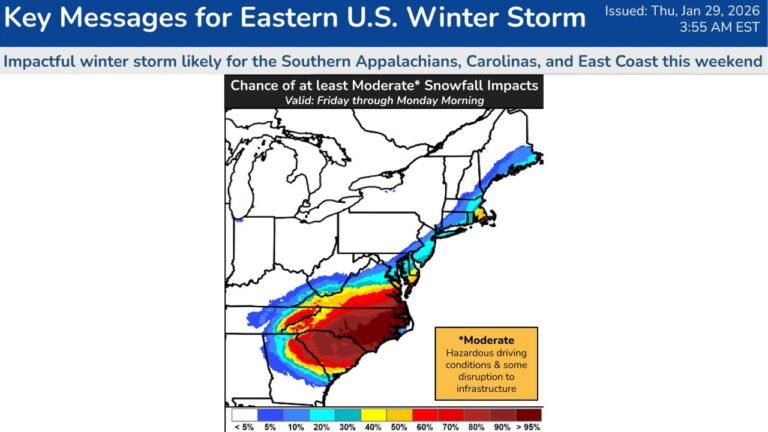 Winter Storm Watch Expands Across Carolinas and Southeast Virginia as Heavy Snow, Arctic Cold and Dangerous Travel Line Up This Weekend