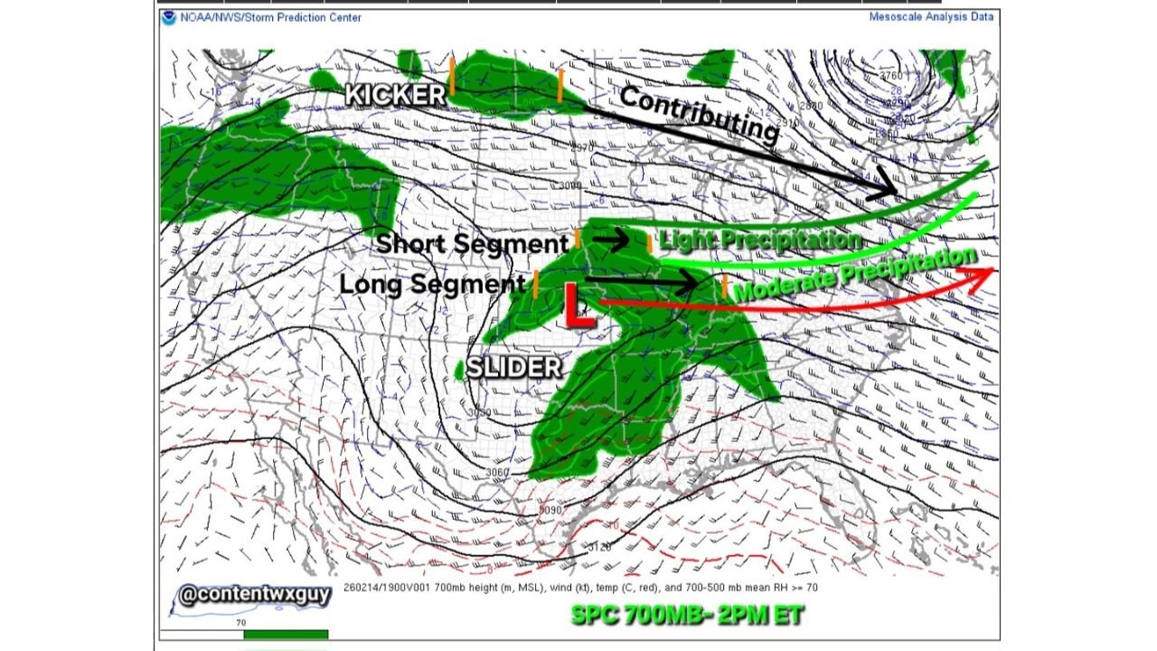 700mb “Slider” Storm Tracks North, Bringing Light Precipitation Risk to Southern New England Including Connecticut, Rhode Island and Eastern Massachusetts