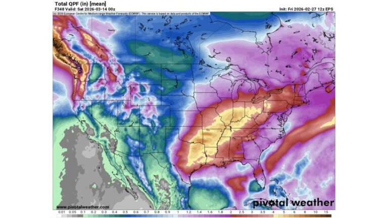 Active Storm Pattern Building Across Central U.S. Into Midwest as Heavy Rain Signal Grows — SPC Flags 15% Severe Risk in Southern Plains