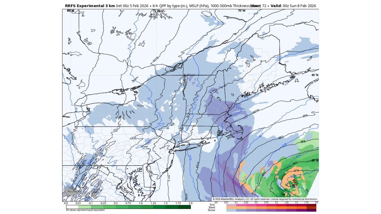 Arctic Front Signals Raise Risk of Plowable Snow Across New England as February 7–8 System Takes Shap
