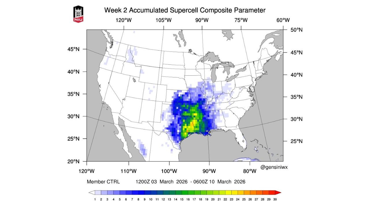 Arkansas, Louisiana, Texas and Mississippi Highlighted in March 3–10 Severe Storm Surge as Winter Pattern Fades Across Southern Plains