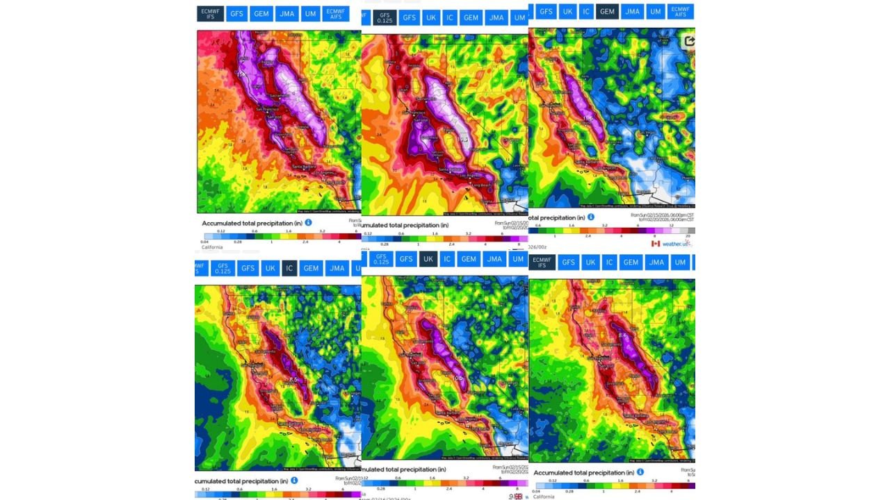 California Braces for Major Cold Storm Through February 19 as Sierra Nevada Faces Feet of Snow and Heavy Rain Threatens San Francisco and Los Angeles — Another System Expected February 23–25