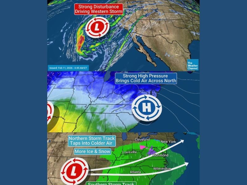 Cross-Country Storm to Slam California, Trigger Severe Weather in Texas and Oklahoma, Then Threaten Snow and Wind from Philadelphia to Maine