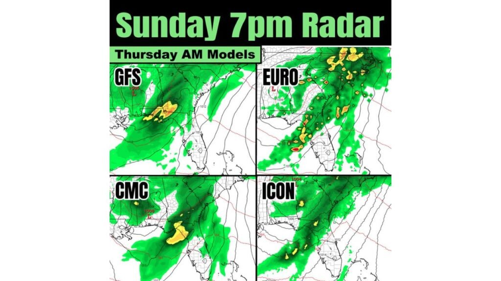Daytona 500 Weather Watch: Fast-Moving Line of Rain Targets Florida Sunday Evening as Models Debate Timing Around 3PM Green Flag