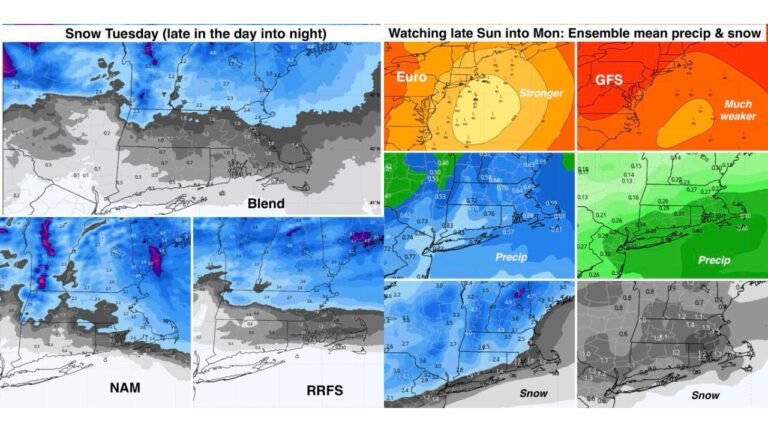 Extreme Morning Cold Grips Massachusetts, Connecticut, and Rhode Island as Subzero Pockets Linger and Light Snow Targets Region Tuesday Evening