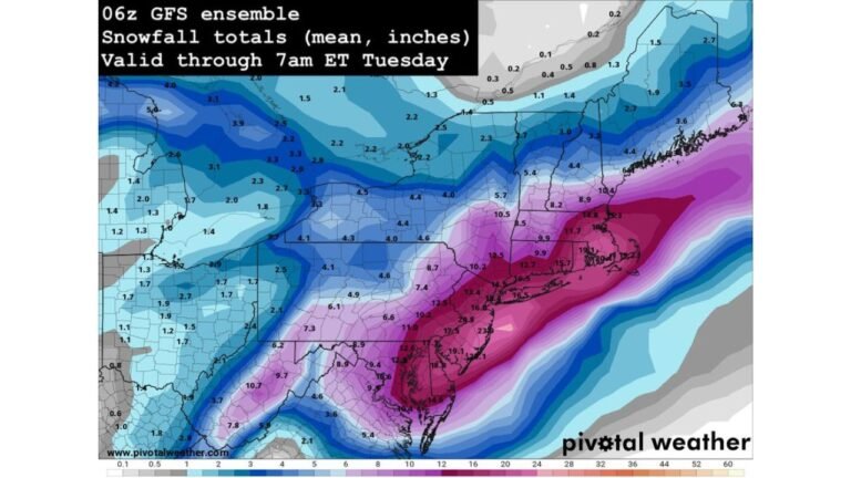 High-Impact Nor’easter to Slam Maryland Through Maine With Blizzard Conditions and 12–20+ Inches Possible in Philadelphia, NYC and Boston