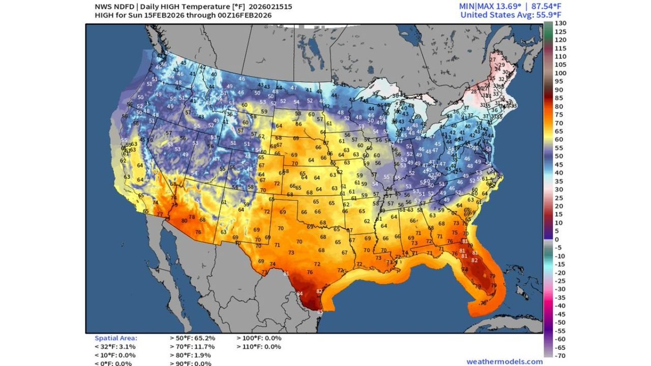 Polar Vortex Locked in Canada as Powerful Storm Spins Across the South, While 70s Surge Into South Dakota and the Gulf Coast Heats Up