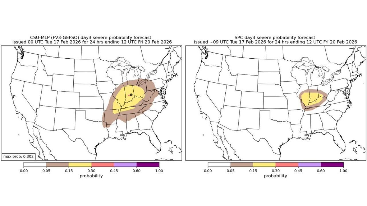 Rare February Severe Weather Threat Targets Ohio Valley Including Indiana, Ohio and Kentucky on Thursday, Feb. 19