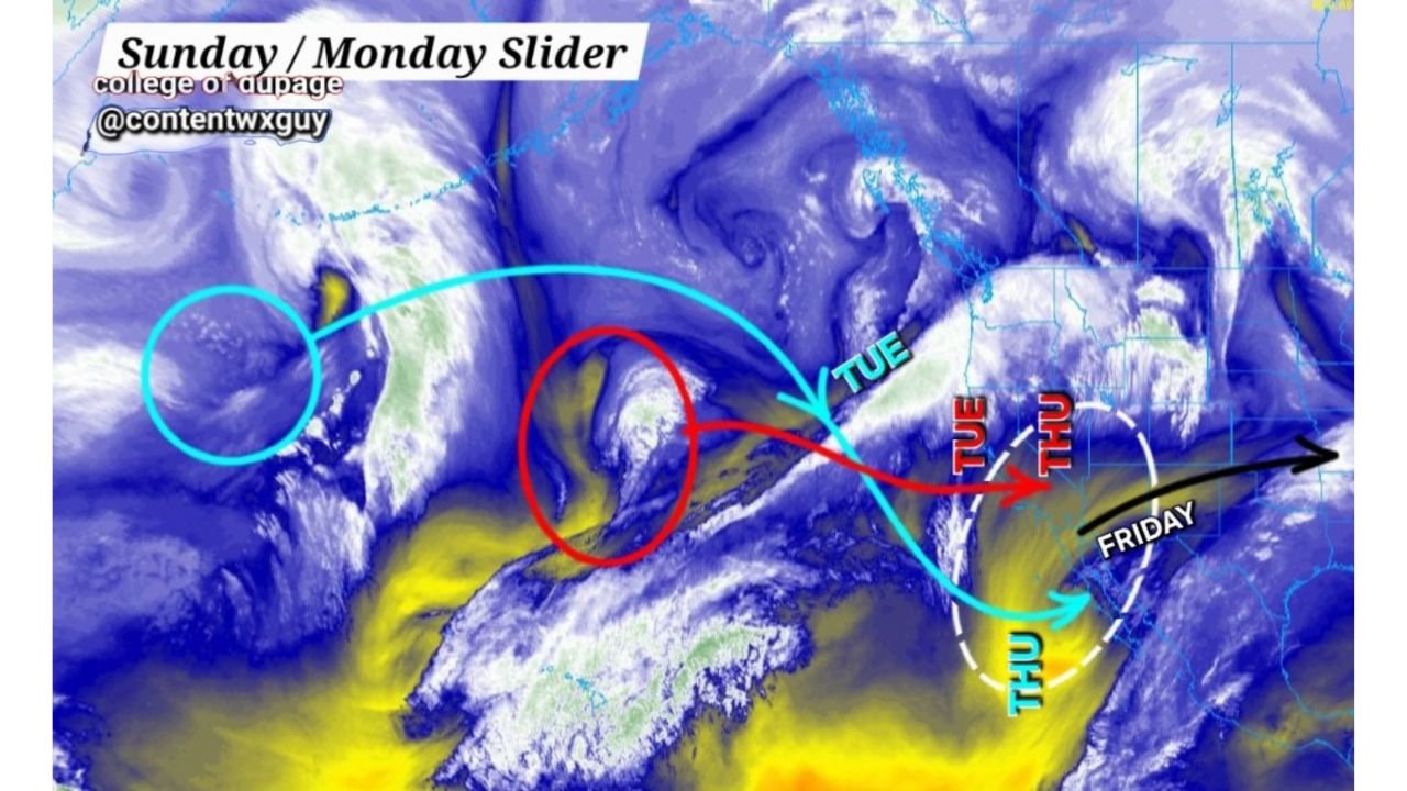 Sunday–Monday Winter Storm Slider Could Shift Snow Threat From Mid-Atlantic to Southern New England Next Week