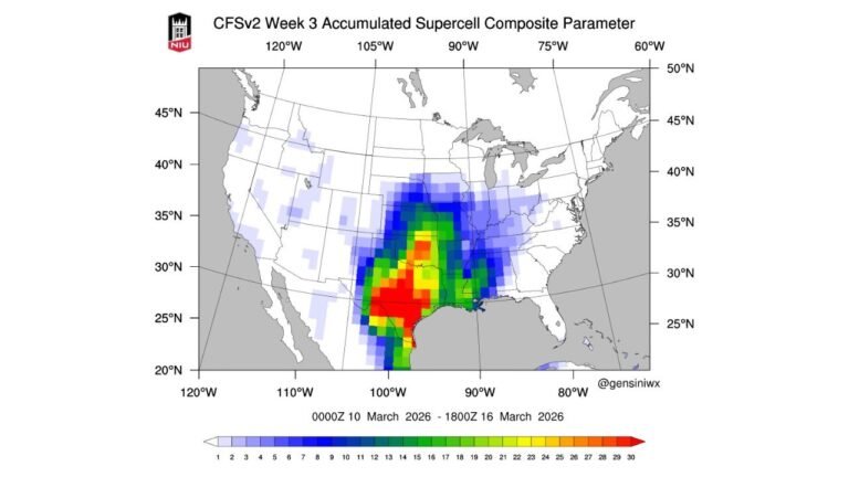 Supercell Surge Signal Emerging for Texas, Oklahoma, Louisiana and Arkansas as Mid-March 2026 Pattern Favors Early Severe Season Ramp-Up