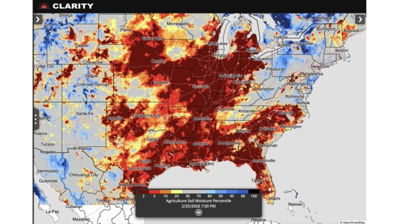 Texas, Oklahoma, Arkansas, Missouri, Illinois and Indiana Brace for Unusually Warm, Storm-Soaked Start to March as Flood Risk Builds Across the Central and Eastern U.S.