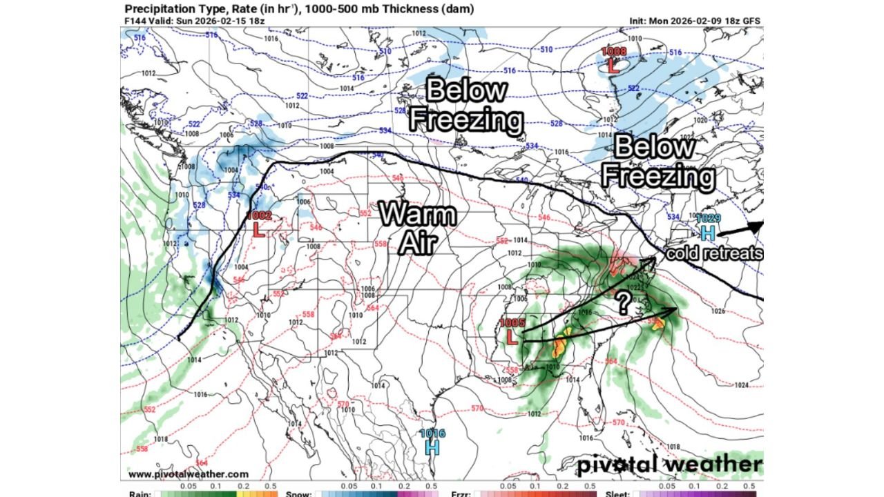 Texas, Oklahoma, Arkansas, and the Central U.S. Likely See Rain — Not Major Winter Storm — as Cold Air Retreats Next Week